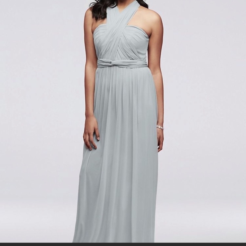 David’s Bridal size 6 Style-Your-Way Mesh Pewter